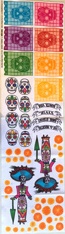 Halloween Dia de los Muertos Bunting Panels