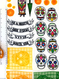 Halloween Dia de los Muertos Bunting Panels