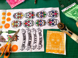 Halloween Dia de los Muertos Bunting Panels