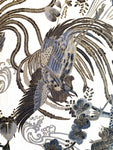 Japanese Roosters fabric (ivory/black)