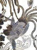 Japanese Roosters fabric (ivory/black)