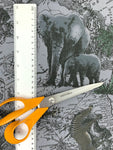 Safari Animals fabric (grey)